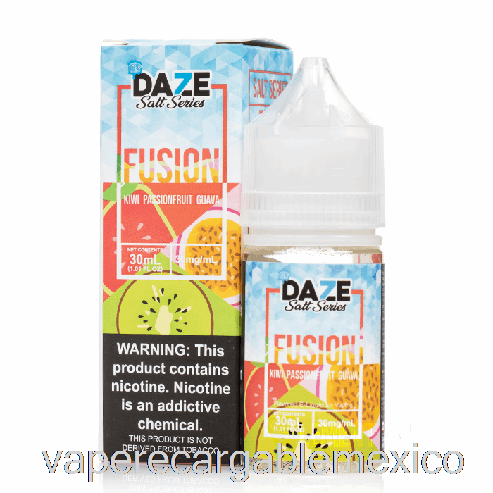 Vape Recargable Iced Kiwi Maracuyá Guayaba - 7 Sales Daze Fusion - 30ml 50mg